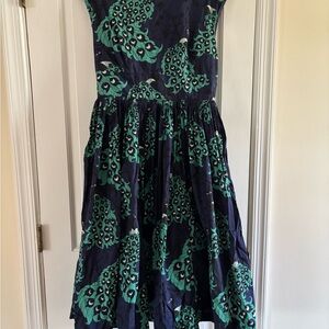 Modcloth x DUPENNY Dress with Peacock Print